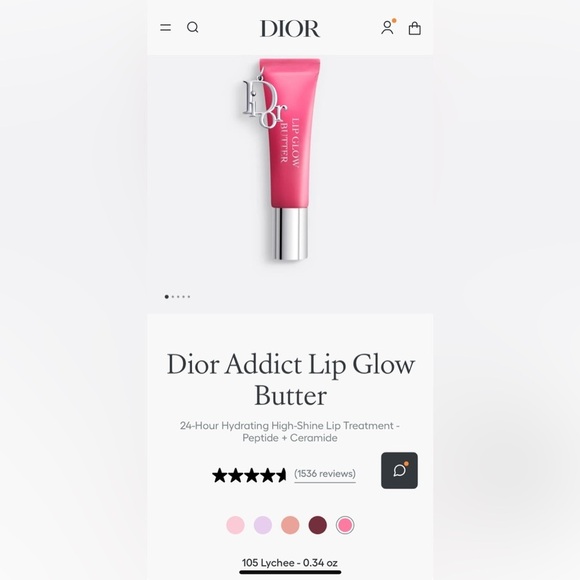 NEW Dior Addict Lip Glow Butter 105 Tester - Picture 1 of 3